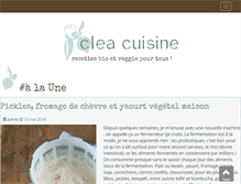 Tablet Screenshot of cleacuisine.fr